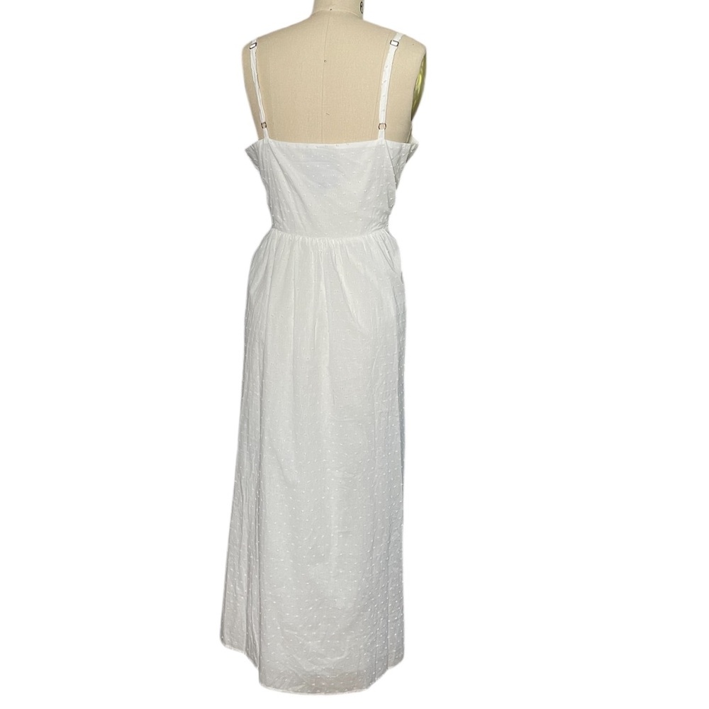ModCloth_White Button-Front Spaghetti Strap Mixi Dress_12 - Picture 5 of 8